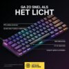 SteelSeries Apex 9 Mini - Mechanical Gaming Keyboard – Optical Switches – 2-Point Activation – Compact Esports Mini 60% Structure Factor – Hotswappable Switches - US (QWERTY)...