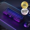 SteelSeries Apex Pro Mini Wireless HyperMagnetic Gaming Keyboard – World's Fastest Keyboard – Compact 60% Design – RGB – PBT Keycaps – Bluetooth – 2.4GHz – USB-C – French AZERTY...