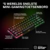 SteelSeries Apex Pro Mini Wireless HyperMagnetic Gaming Keyboard – World's Fastest Keyboard – Compact 60% Design – RGB – PBT Keycaps – Bluetooth – 2.4GHz – USB-C – French AZERTY...