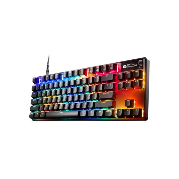 SteelSeries Apex Pro TKL Gen 3 - HyperMagnetic Gaming Keyboard - OmniPoint 3.0 - Adjustable Activation - Rapid Trigger - Games Presets - Rapid Tap/SOCD - OLED - RGB - US Layout...