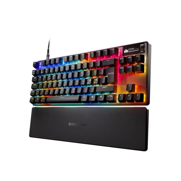 SteelSeries Apex Pro TKL Gen 3 - HyperMagnetic Gaming Keyboard - OmniPoint 3.0 - Adjustable Activation - Rapid Trigger - Presets for Games - Rapid Tap/SOCD - OLED - RGB - NOR...