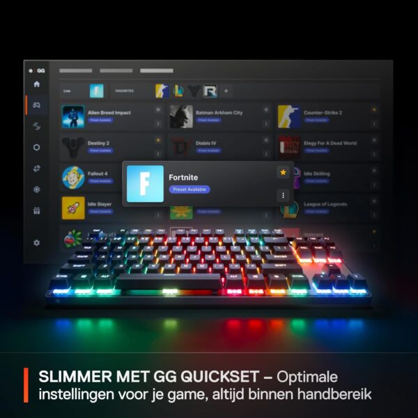 SteelSeries Apex Pro TKL Gen 3 - HyperMagnetic Gaming Keyboard - OmniPoint 3.0 - Adjustable Activation - Rapid Trigger - Presets for Games - Rapid Tap/SOCD - OLED - RGB - NOR...