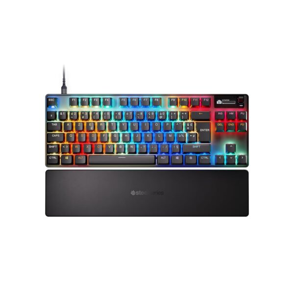 SteelSeries Apex Pro TKL Gen 3 - HyperMagnetic Gaming Keyboard - OmniPoint 3.0 - Adjustable Activation - Rapid Trigger - Presets for Games - Rapid Tap/SOCD - OLED - RGB - NOR...