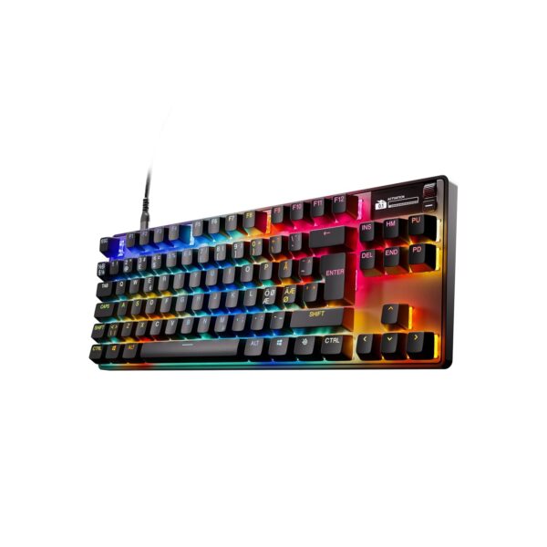 SteelSeries Apex Pro TKL Gen 3 - HyperMagnetic Gaming Keyboard - OmniPoint 3.0 - Adjustable Activation - Rapid Trigger - Presets for Games - Rapid Tap/SOCD - OLED - RGB - NOR...