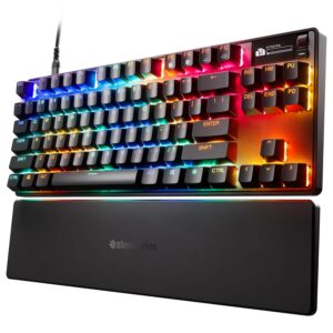 SteelSeries Apex Pro TKL Gen 3 - HyperMagnetic Gaming Keyboard - OmniPoint 3.0 - Adjustable Activation - Rapid Trigger - Games Presets - Rapid Tap/SOCD - OLED - RGB - US Layout...