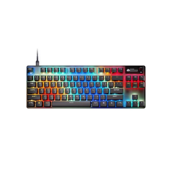 SteelSeries Apex Pro TKL Gen 3 - HyperMagnetic Gaming Keyboard - OmniPoint 3.0 - Adjustable Activation - Rapid Trigger - Games Presets - Rapid Tap/SOCD - OLED - RGB - US Layout...