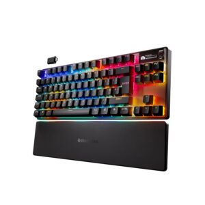 SteelSeries Apex Pro TKL Wireless Gen 3 - HyperMagnetic Gaming Keyboard - OmniPoint 3.0 - Adjustable Activation - Rapid Trigger - Games Presets - Rapid Tap/SOCD - OLED -UK...