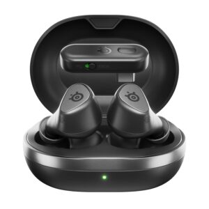 SteelSeries Arctis GameBuds™ for Xbox - Wireless Gaming Earbuds - 2.4GHz + BT5.3 - ANC/Transparency Mode - IP55 Water Resistance - 40 Hours Battery Life - Wireless Charging -...