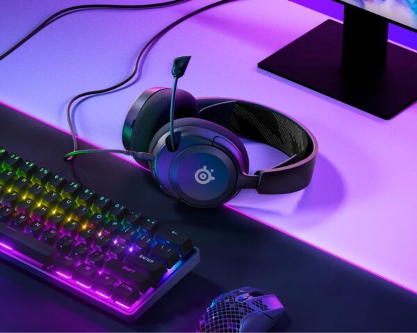 SteelSeries Arctis Nova 1 - Multi-System Gaming Headset - Hi-Fi Drivers - 360° Spatial Audio - Memory Foam Earpads - Ultralight Weight - PC, PS5, PS4, Switch, Xbox - Black