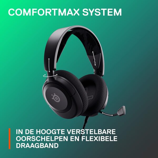 SteelSeries Arctis Nova 1 - Multi-System Gaming Headset - Hi-Fi Drivers - 360° Spatial Audio - Memory Foam Earpads - Ultralight Weight - PC, PS5, PS4, Switch, Xbox - Black