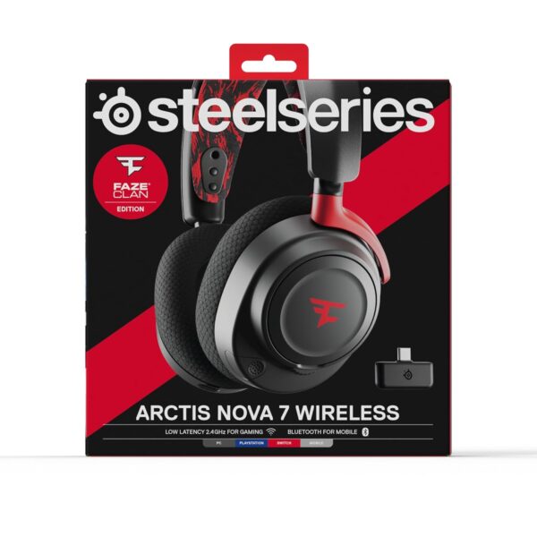 SteelSeries Arctis Nova 7 -FaZe Clan Edition -High Quality Wireless Multiplatform Gaming Headset-Limited Edition-Dual Wireless 2.4GHz and Bluetooth -38 Hours with Fast Charge...