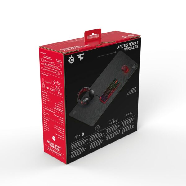 SteelSeries Arctis Nova 7 -FaZe Clan Edition -High Quality Wireless Multiplatform Gaming Headset-Limited Edition-Dual Wireless 2.4GHz and Bluetooth -38 Hours with Fast Charge...
