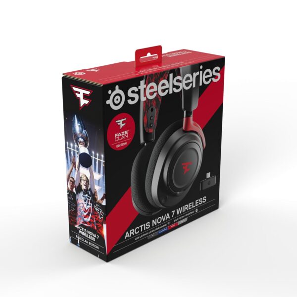 SteelSeries Arctis Nova 7 -FaZe Clan Edition -High Quality Wireless Multiplatform Gaming Headset-Limited Edition-Dual Wireless 2.4GHz and Bluetooth -38 Hours with Fast Charge...