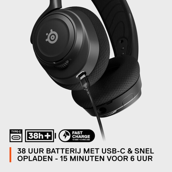 SteelSeries Arctis Nova 7 Wireless Multiplatform Gaming Headset - Neodymium Magnet Drivers- 2.4GHz + Combinable Bluetooth 38 Hours USB-C Battery, ClearCast Gen2 AI Microphone -...