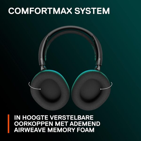 SteelSeries Arctis Nova 7 Wireless Multiplatform Gaming Headset - Neodymium Magnet Drivers- 2.4GHz + Combinable Bluetooth 38 Hours USB-C Battery, ClearCast Gen2 AI Microphone -...
