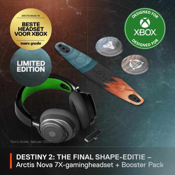 SteelSeries Arctis Nova 7X Wireless - Xbox Series X/S Gaming Headset Bundle - Destiny 2 The Final Shape Edition - In-Game Items -2.4GHz + Bluetooth - 38 Hours Battery Life with...