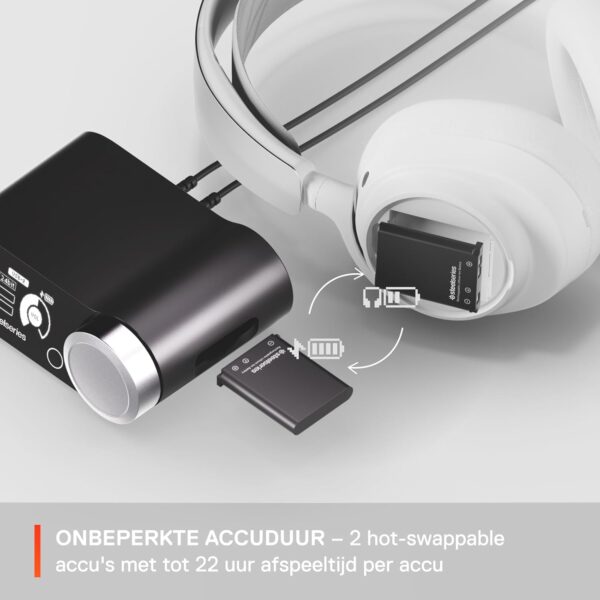 SteelSeries Arctis Nova Pro Wireless - multi-system gaming headset - Neodymium magnet drivers - Active noise cancellation - Infinity Power System -ClearCast Gen 2-mic -PC, PS5,...