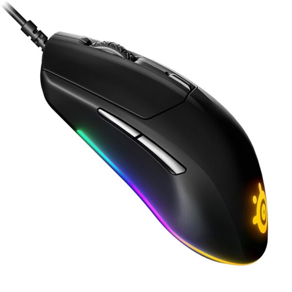 SteelSeries Rival 3 Gaming Mouse, Optical Sensor Truemove Core with 8,500 Cpi, 6 Programmable Keys, Split Trigger Keys, PC, Wired, Black