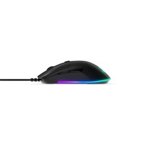 SteelSeries Rival 3 Gaming Mouse, Optical Sensor Truemove Core with 8,500 Cpi, 6 Programmable Keys, Split Trigger Keys, PC, Wired, Black