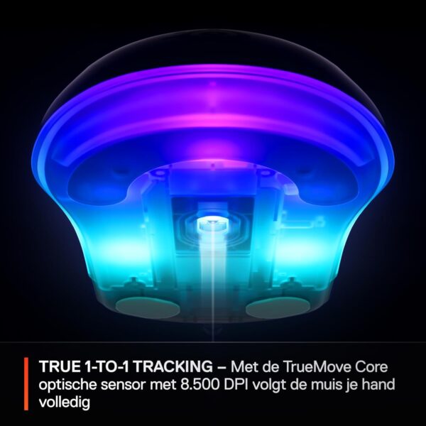 SteelSeries Rival 3 Gen 2 Gaming Mouse - TrueMove Core optical sensor with 8,500 DPI - Guaranteed 60 million mouse clicks - Low latency - Low weight 77g - 100% PTFE feet - RGB -...