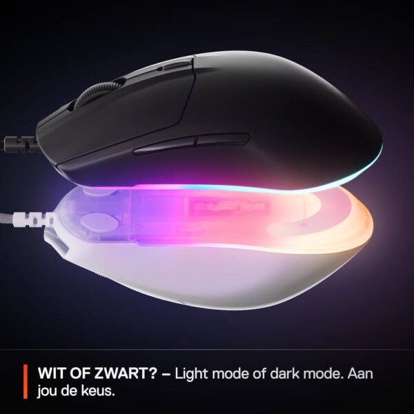 SteelSeries Rival 3 Gen 2 Gaming Mouse - TrueMove Core optical sensor with 8,500 DPI - Guaranteed 60 million mouse clicks - Low latency - Low weight 77g - 100% PTFE feet - RGB -...
