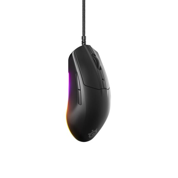SteelSeries Rival 3 Gen 2 Gaming Mouse - TrueMove Core optical sensor with 8,500 DPI - Guaranteed 60 million mouse clicks - Low latency - Low weight 77g - 100% PTFE feet - RGB -...
