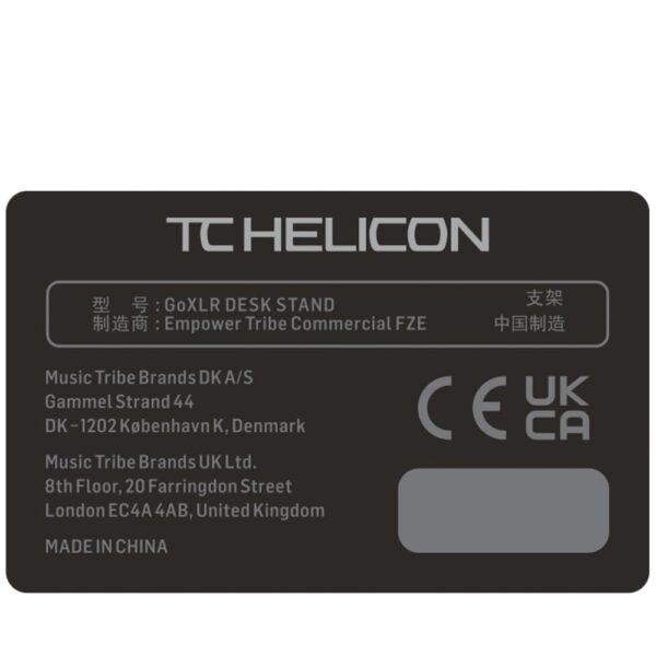 TC Helicon All-Metal Adjustable Desk Stand for Go XLR