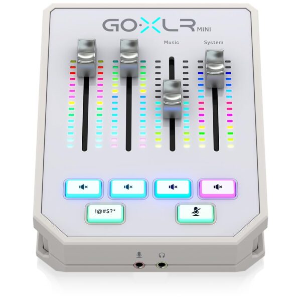 TC Helicon GoXLR MINI-WH Online Broadcast Mixer with USB/Audio Interface and Midas Preamp | All-in-one Audio Interface for Streamers & Creators | Supports Windows 7, 8, 10 & 11...
