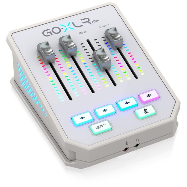 TC Helicon GoXLR MINI-WH Online Broadcast Mixer with USB/Audio Interface and Midas Preamp | All-in-one Audio Interface for Streamers & Creators | Supports Windows 7, 8, 10 & 11...