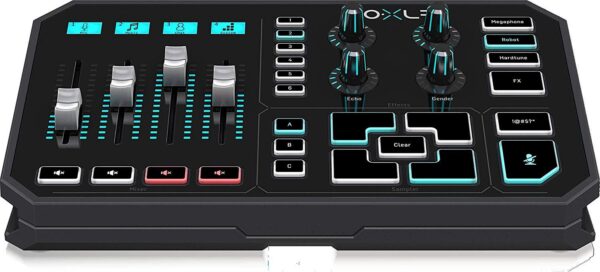 TC Helicon GoXLR Revolutionary online broadcasting platform with 4-channel mixer, motorized faders, soundboard and vocal effects